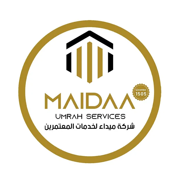 Official logo of Midaa company for Umrah services.